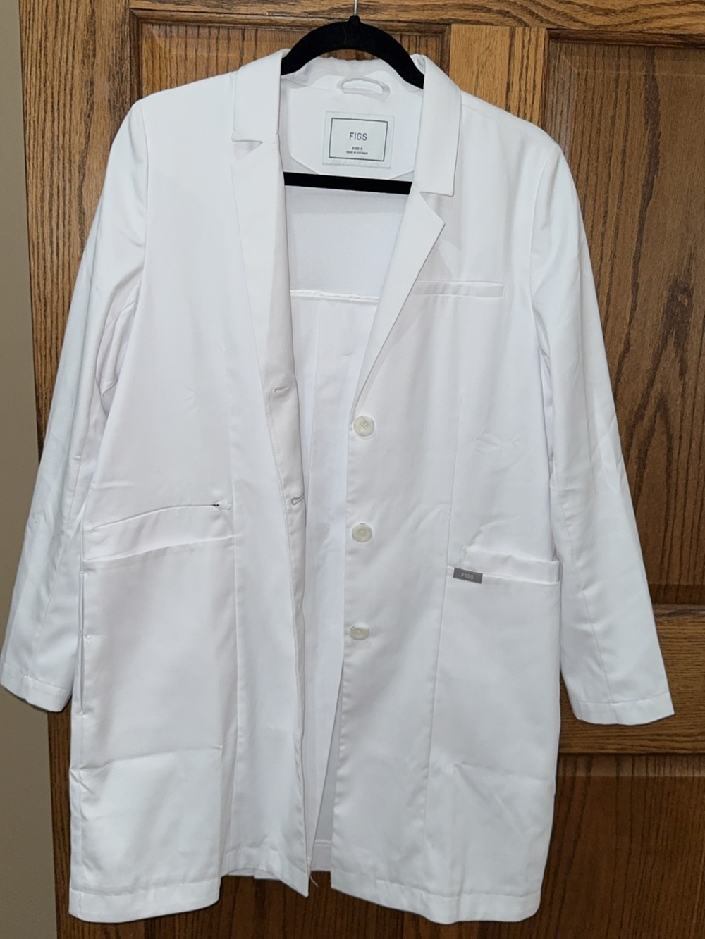 Figs White Long Slim Lab Coat